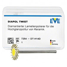 EVE DIAPOL® TWIST HP, gyémántozott-polírozó, 14 x 1,6 mm, DT-H14D, HP, 1 darab