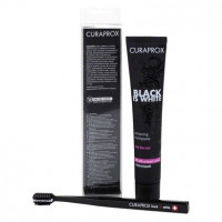 CURAPROX BLACK IS WHITE szett