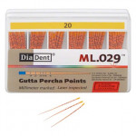 DiaDent® ML.029™ Guttapercha-csúcs, ISO 020, 120 darab