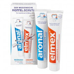 aronal® & elmex® Doppel-Schutz Packung 2 x 75 ml Zahnpasta