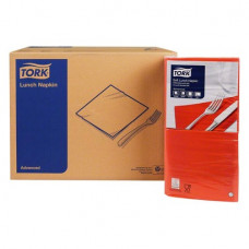 TORK® Soft Lunchservietten (1/4 Falz) Karton 10 x 150 darab, piros