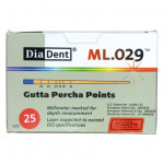 DiaDent® ML.029™ Guttapercha-csúcs, ISO 025, 120 darab