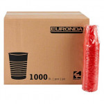 Monoart® Mundspülbecher Karton 1.000 darab, piros