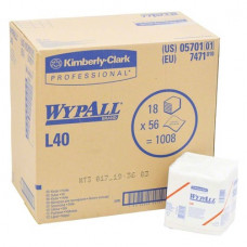 WYPALL L törlőkendők- 1008 db, fehér, hajtogatott L40