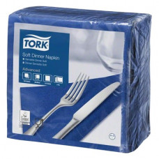 TORK® Soft Dinnerservietten Karton 12 x 100 darab, dunkelblau