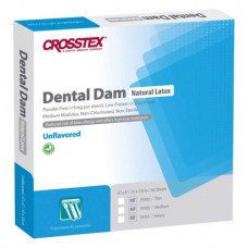 Dental Dam kofferdam lap, 36 Blatt 15 x 15 cm, Medium Stärke 0,18 mm