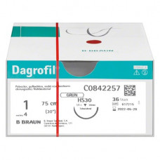 Dagrofil® Packung 36 Folien HS30, USP1/0, 75 cm, grün