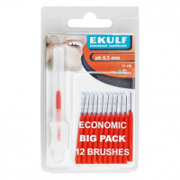 EKULF Interdentalbürsten ph Packung 12 darab, rot, Ø 0,5 mm