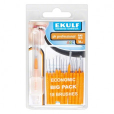 EKULF Interdentalbürsten ph professional Packung 18 darab, orange, Ø 0,45 mm