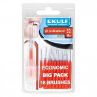 EKULF Interdentalbürsten ph professional Packung 18 darab, rot, Ø 0,5 mm