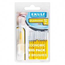 EKULF Interdentalbürsten ph professional Packung 18 darab, gelb, Ø 0,7 mm