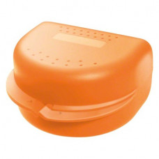 Zahnspangenboxen, 1 darab, orange, 75 x 65 x 45 mm