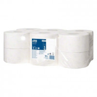 TORK® Mini Jumbo Toilettenpapier - 12 darabos csomag, Advanced, 2-lagig, fehér - 120280