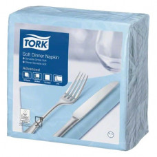 TORK® Soft Dinnerservietten Karton 12 x 100 darab, hellblau