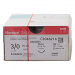 Novosyn® QUICK Packung 36 Nadeln ungefärbt, 70 cm, DS16, Stärke 3/0