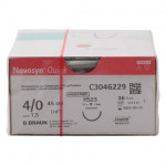 Novosyn® QUICK Packung 36 Nadeln ungefärbt, 45 cm, HS23, Stärke 4/0