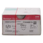Novosyn® QUICK Packung 36 Nadeln ungefärbt, 45 cm, DSMP13, Stärke 5/0