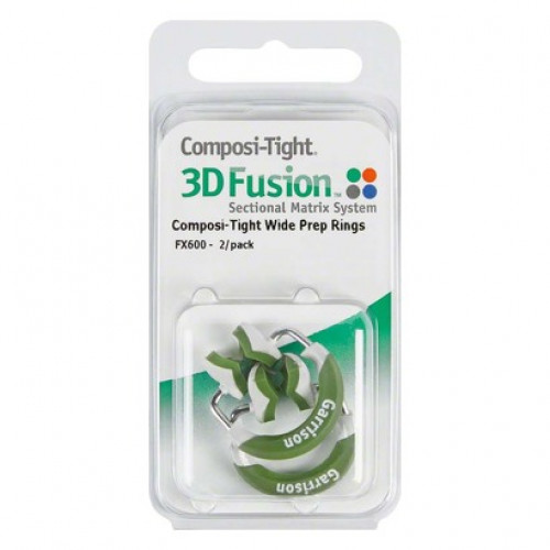 Szeparáló-gyűrű 3D Fusion Ringe, zöld, nagy kavitáshoz, 2 darab