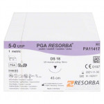 RESORBA® PGA Packung 24 Nadeln, DS18, USP 5/0