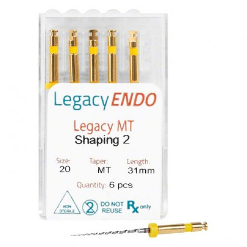 LegacyENDO Multi Taper, gépi gyökércsatorna tágító, befejező, 21 mm, ISO 020, 6 darab