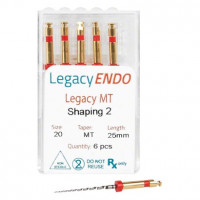 LegacyENDO Multi Taper, gépi gyökércsatorna tágító, befejező, 21 mm, ISO 025, 6 darab