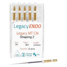 LegacyENDO Multi Taper Controlled Memory, gépi gyökércsatorna tágító, formázó, 31 mm, ISO 020, 6 darab