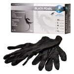 BLACK PEARL - 100 darabos csomag, puderfrei, fekete, XL - GP0035