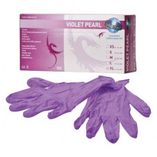 Pearl (Violet) (XL), Kesztyűk (Nitril), nem steril, Egyszerhasználatos termék, Nitril, XL, 100 darab