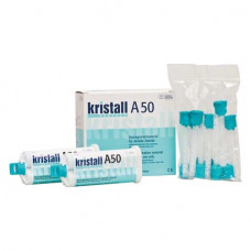 kristall® PERFECT A50 Packung 2 x 50 ml Kartusche, 12 Mixing Tips grün
