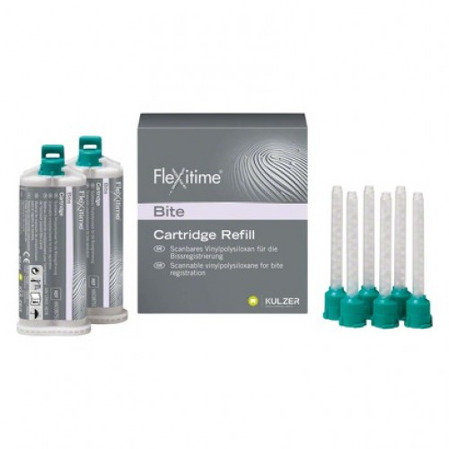 Flexitime (Bite), Lenyomatanyag (A-Szilikon), duplakartus, rózsaszín, addíciós térhálósító, (VPS), 50 ml, 2x1 darab