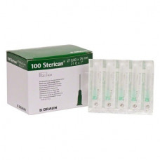 Sterican (Blood) (G21 ¦ 0,80 x 25 mm), Injekciós-tu, Egyszerhasználatos termék, zöld, G21 = 0,8 mm, 100 darab