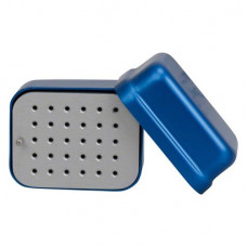 Endo Micro (Pulpa), (65 x 50 x 50 mm), (30x), Endo-tray, kék, Alumínium, 1 darab