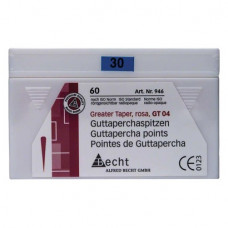 Guttapercha-csúcs (4 %) (ISO 30), ISO 30 rózsaszín, Guttapercha, 4%, 60 darab