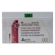 Guttapercha-csúcs (6 %) (ISO 35), ISO 35 rózsaszín, Guttapercha, 6%, 60 darab