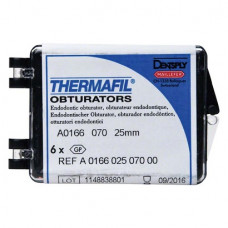 Thermafil (25 mm) (ISO 70), Obturator, ISO 70 röntgenopák, Guttapercha, műanyag, 25 mm, 6 darab