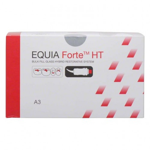 GC EQUIA Forte™ HT - Promopackung 100 Kapseln A3, 4 ml FlipCap Coat
