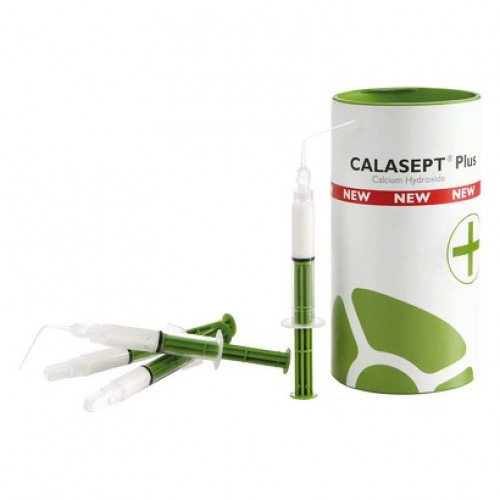 Calasept Plus, Alábéleloanyag, fecskendők, antibakteriális, röntgenopák, Kalciumhidroxid: 40%, 1,5 ml, 4x1 darab