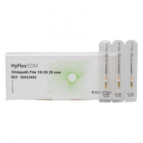 HyFlex™ EDM NiTi-Feilen - Packung 3 Glidepath Feilen 25 mm, Taper.03 ISO 015