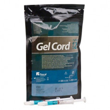Gel Cord (B), Haemostypticum, fecskendők, Málnaízű, kék, Alumíniumszulfát: 25%, 750 mg, 12 darab