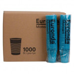Monoart® öblítőpohár - 1000 db,  lagúna kék, 180 ml