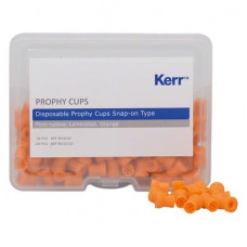 Prophy Cup Snap-On - Packung 120 Stück laminiert, hart, orange