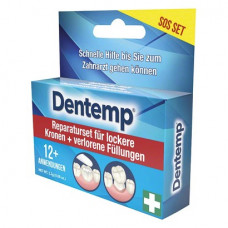 Dentemp® Crown & Caps - Set 1 x 2,2 g Tiegel mit Fertigpaste, 1 Applikator