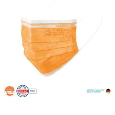 Gesichtsmasken Typ IIR - Packung 50 Stück, 3-lagig, orange