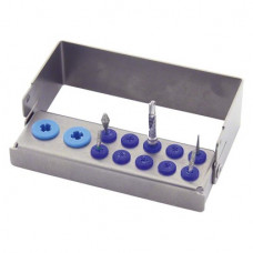 Multi Holder - Stück für 10+2 Instrumente, blau, Größe: 10 x 2,5 x 4,2 cm