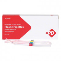 Plastikpipetten 0,3 - Packung 25 Stück sortiert, 0,3 ml