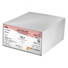 Glycolon® - Packung 24 Stück ungefärbt, 45 cm, DSM 16, USP 4/0