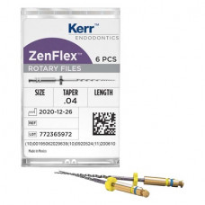 ZenFlex™ - Packung 6 Stück 25 mm, Taper.04 ISO 020