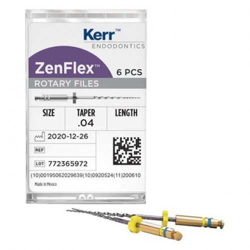 ZenFlex™ - Packung 6 Stück 25 mm, Taper.04 ISO 055