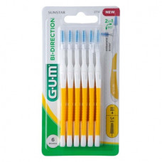 GUM® BI-DIRECTION - Packung 6 Stück gelb, Tanne, Ø 1,4 mm