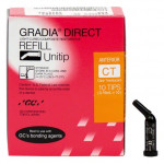 Gradia Direct (CT) (Translucent) (Outside), Tömőanyag (Kompozit), Kapszulák, fluoridtartalmú, röntgenopák, Mikrohybrid-kompozit, 240 mg, 10 darab